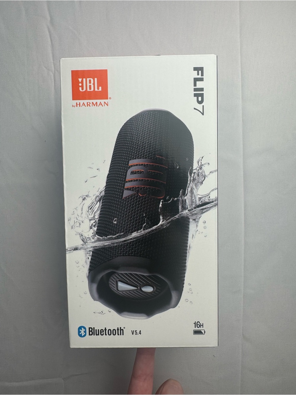 JBL Flip 7 Portable Bluetooth Speaker - Black waterproof